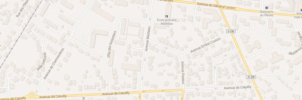 Plan du 33 Av Marbeau au Plessis-Trévise
