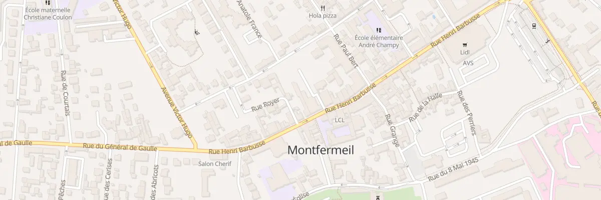 Plan du 21B Rue Henri Barbusse à Montfermeil