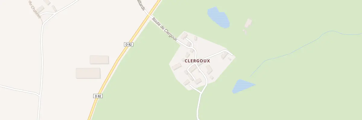 Plan du 4 Rte de Clergoux à Condat-en-Combraille