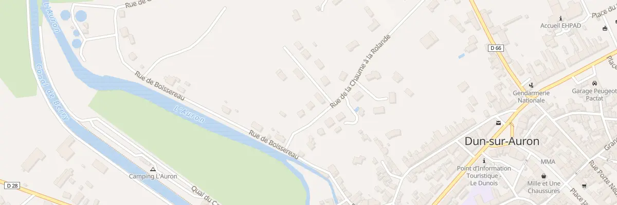 Plan du 30 Rue de la Chaume à la Rolande à Dun-sur-Auron