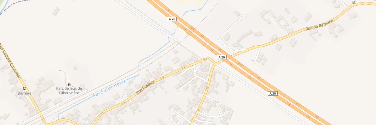 Plan du 299 Rue Pasteur à Labeuvrière