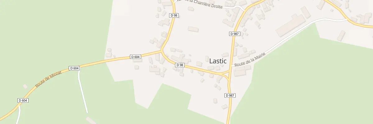 Plan du 5023 Bourg de Lastic à Lastic
