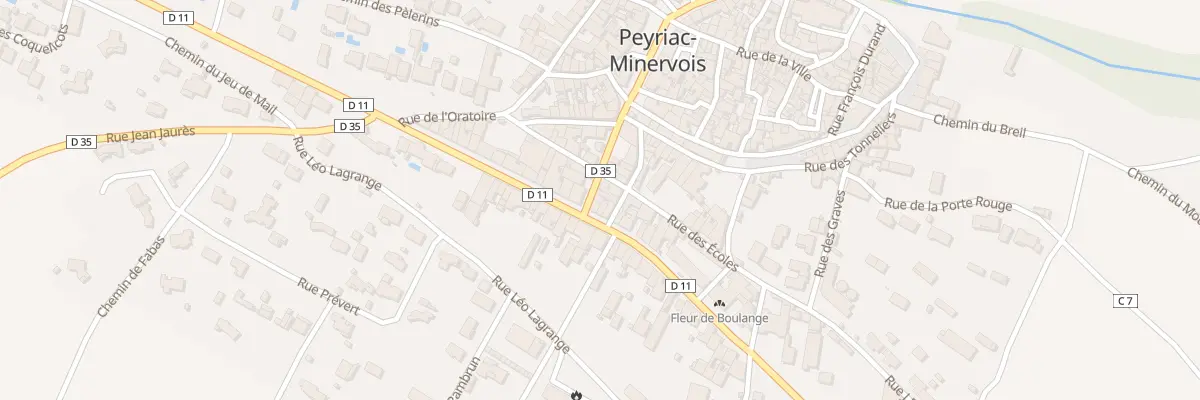 Plan du 203 Le Village à Peyriac-Minervois