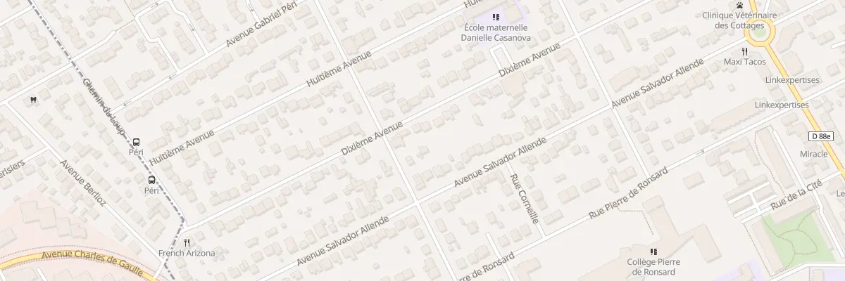 Plan du 44 Dixième Avenue à Tremblay-en-France