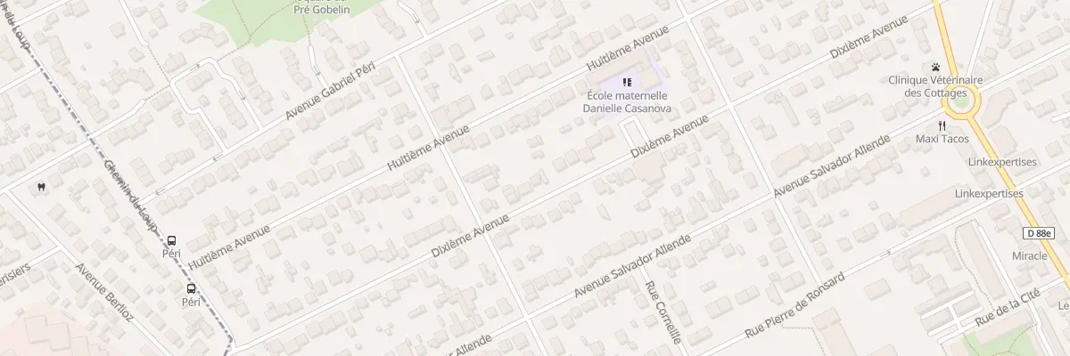 Plan du 39 Dixième Avenue à Tremblay-en-France
