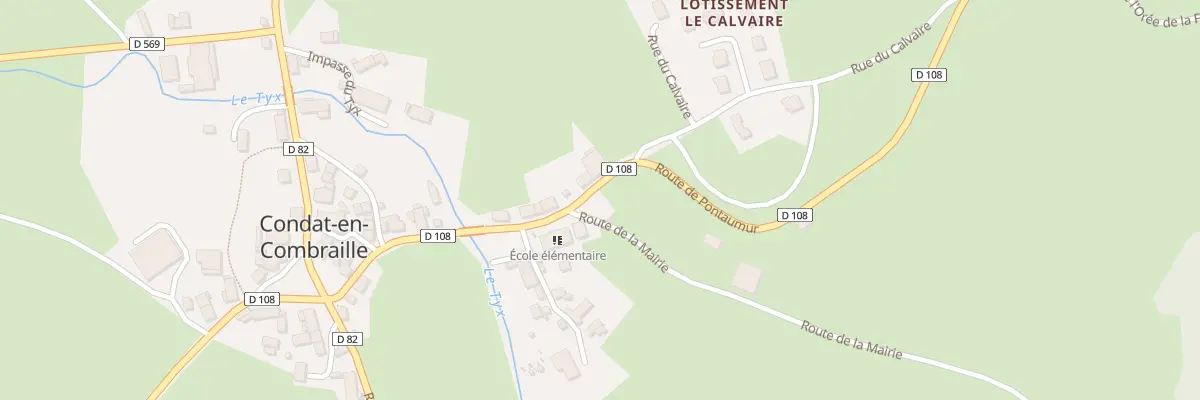 Plan du 5002 Le Bourg à Condat-en-Combraille