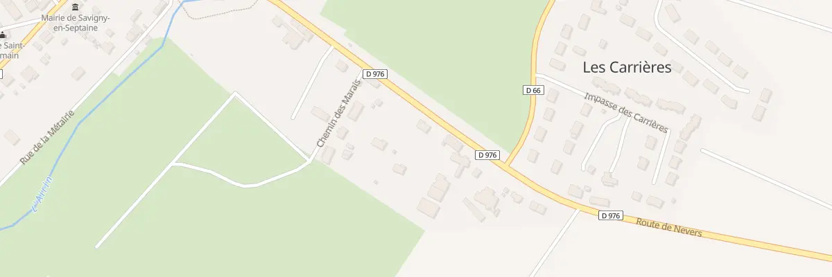 Plan du 14 Rte de Nevers à Savigny-en-Septaine