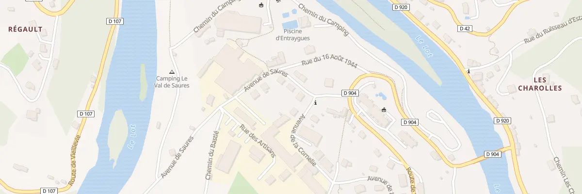 Plan du 7 Av de Saures à Entraygues-sur-Truyère