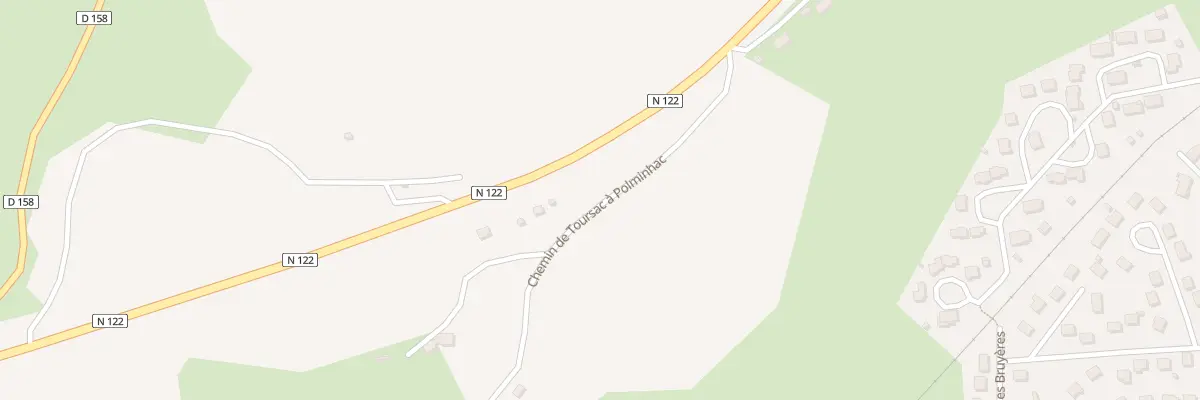 Plan du 1 Estanie Bas à Polminhac