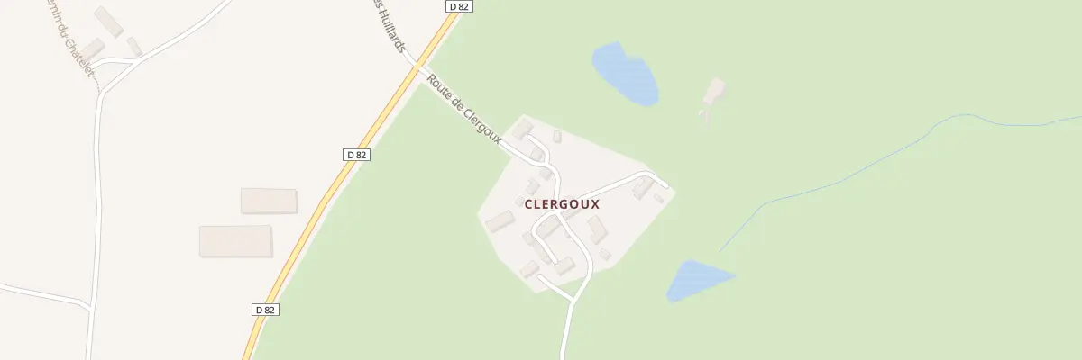 Plan du 5152 Clergoux à Condat-en-Combraille