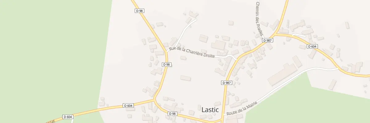 Plan du 5115 Bourg de Lastic à Lastic