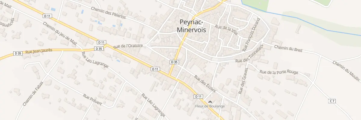 Plan du 27 Rue Jean Jaurès à Peyriac-Minervois