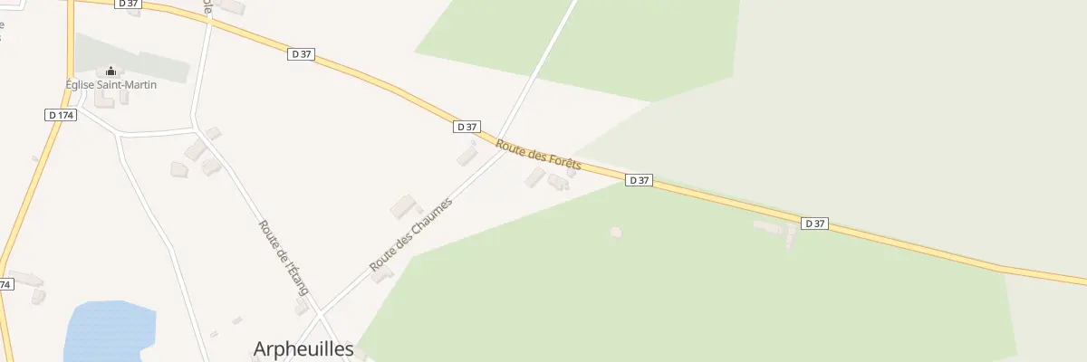 Plan du 472 Rte des Forets à Arpheuilles