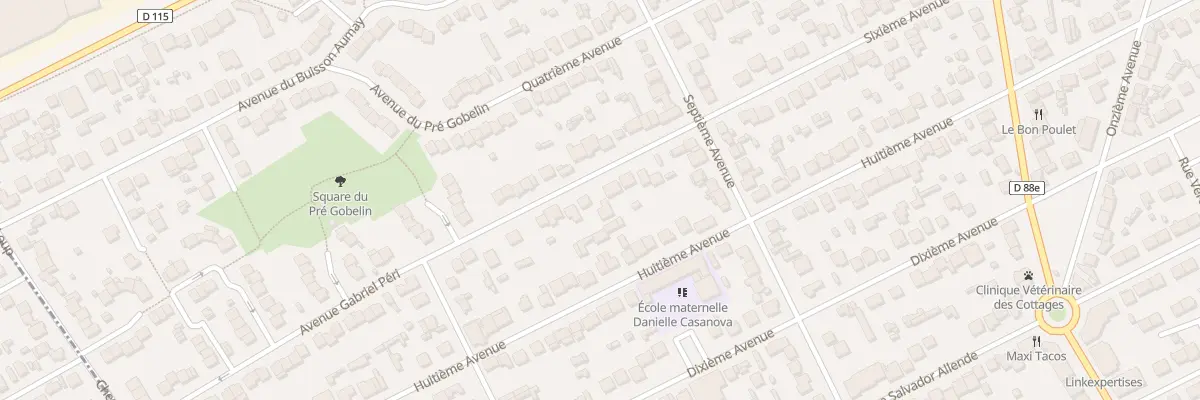 Plan du 24 Sixième Avenue à Tremblay-en-France