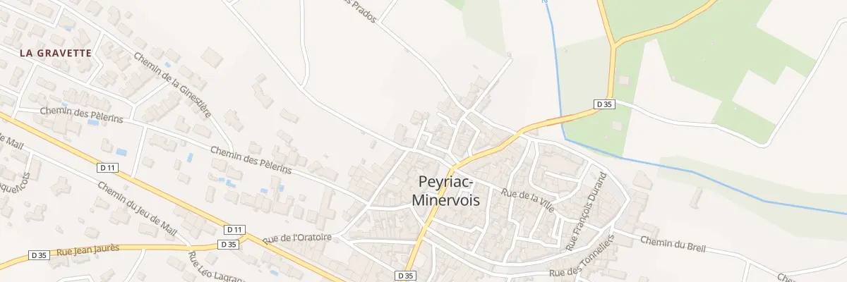 Plan du 332A Le Village à Peyriac-Minervois
