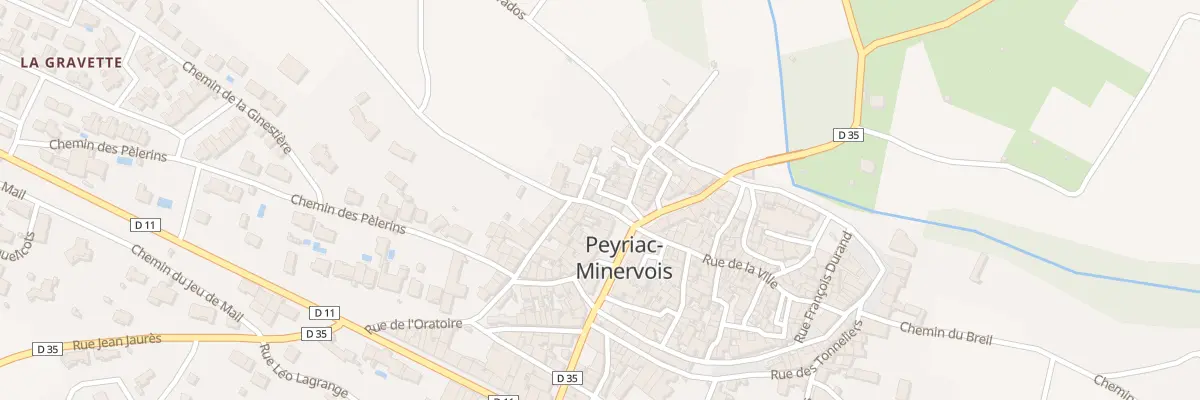 Plan du 333 Le Village à Peyriac-Minervois