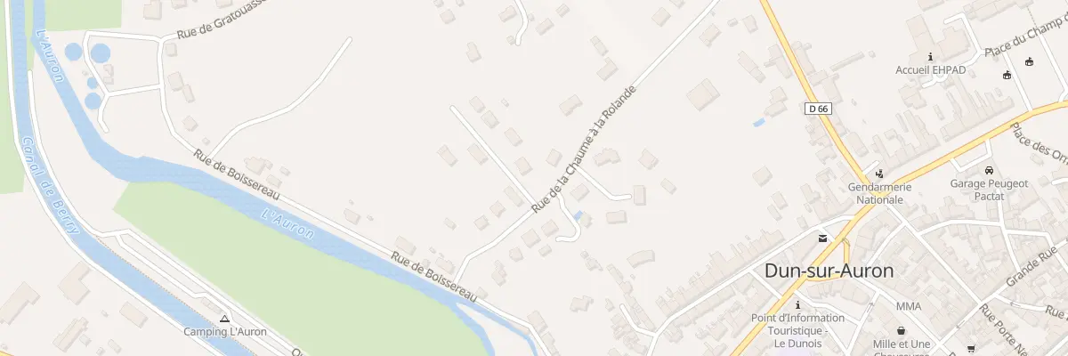 Plan du 2 Imp de la Chaume à la Rolande à Dun-sur-Auron