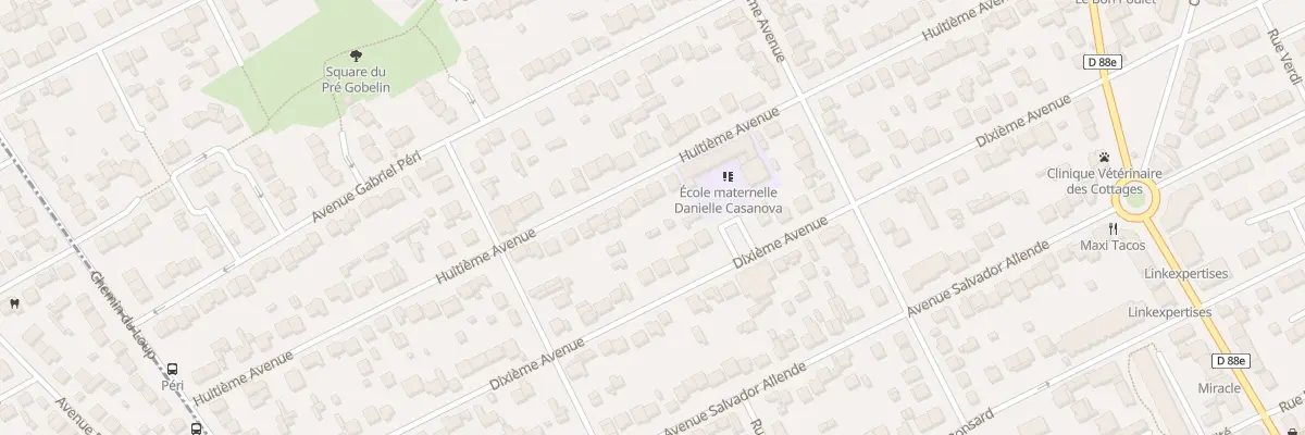 Plan du 48 Huitième Avenue à Tremblay-en-France