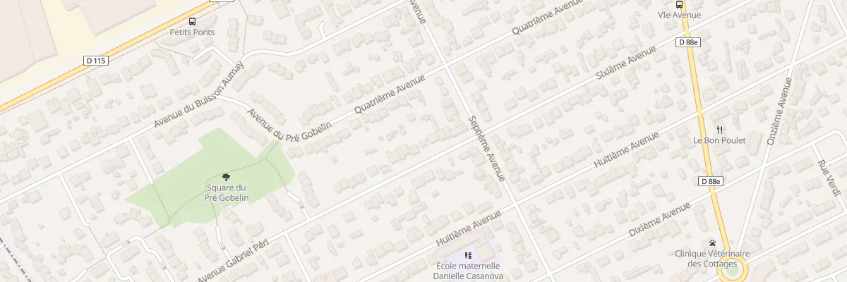 Plan du 11 Sixième Avenue à Tremblay-en-France