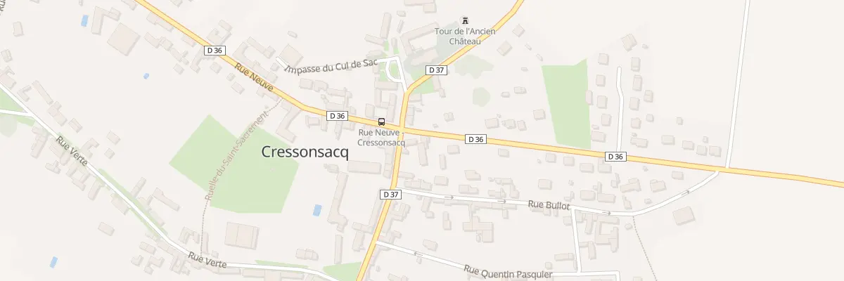Plan du 1 Gr Grande Rue à Cressonsacq