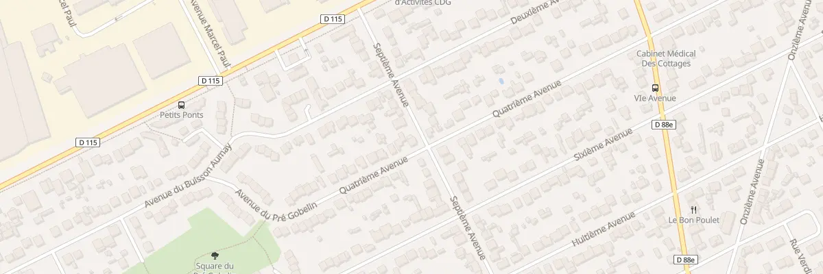 Plan du 49 Septième Avenue à Tremblay-en-France