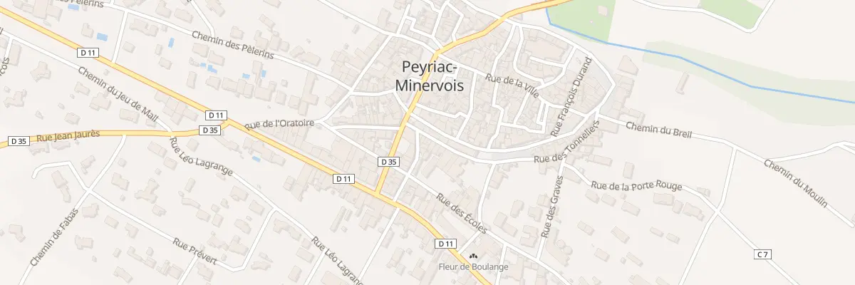 Plan du 4 Rue du 17eme d’Infanterie à Peyriac-Minervois