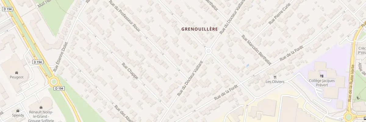 Plan du 49 Rue du Professeur Roux à Noisy-le-Grand