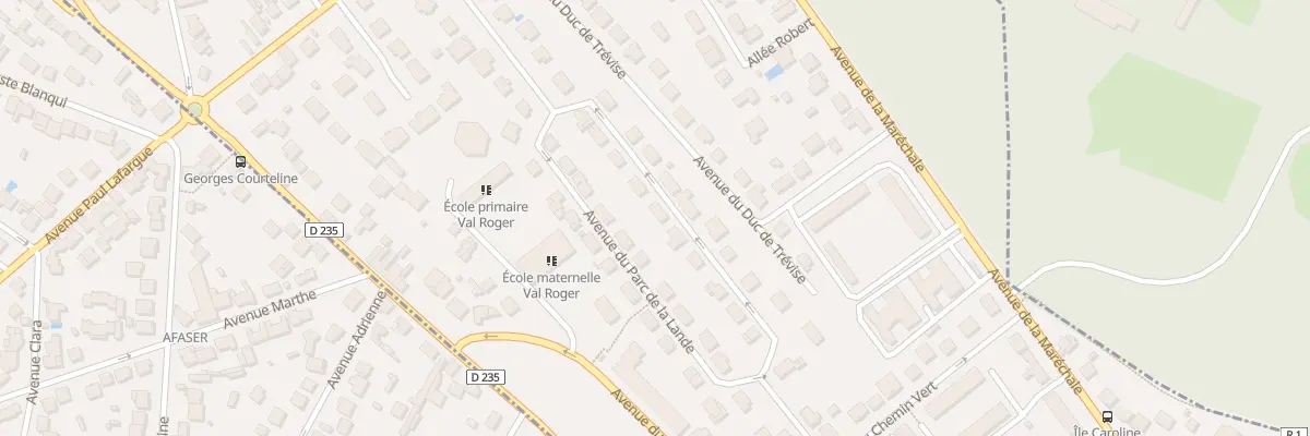 Plan du 53 Av du Parc de la Lande au Plessis-Trévise