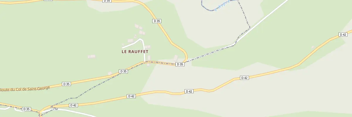 Plan du 6003 Le Rauffet à Fontanges