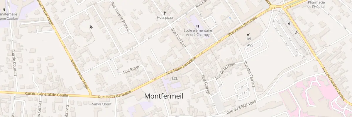 Plan du 1B Rue Paul Bert à Montfermeil