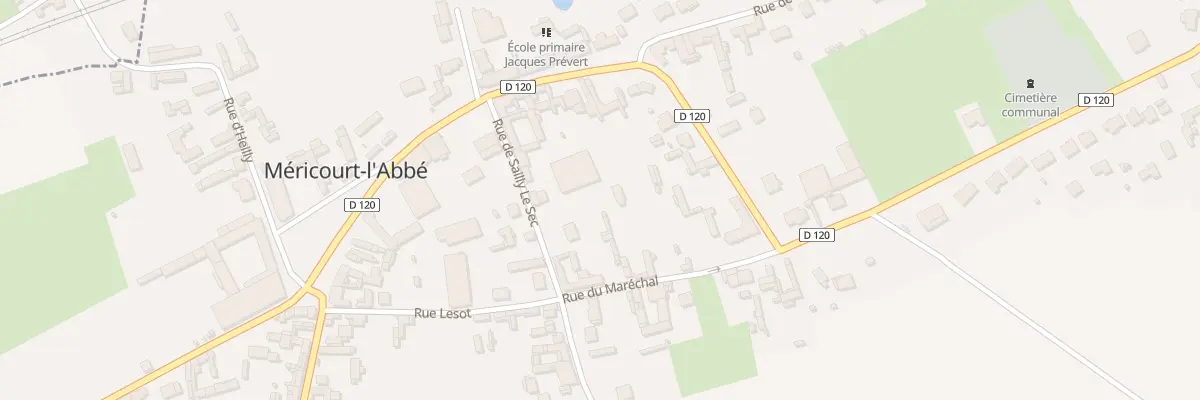 Plan du 3 Rue de Sailly le Sec à Méricourt-l’Abbé
