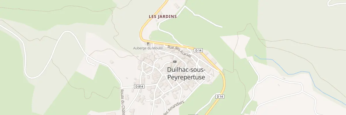 Plan du 1 Che de la Trinquade à Duilhac-sous-Peyrepertuse