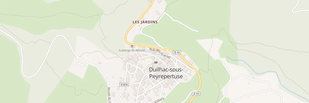 Plan du 14 Rue de la Fontaine à Duilhac-sous-Peyrepertuse