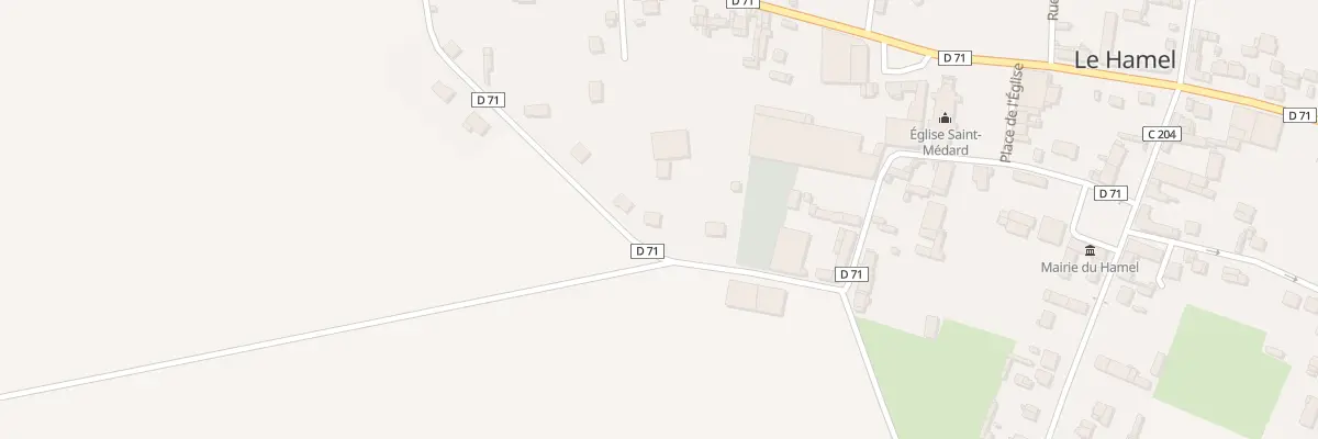 Plan du 7 Rue du Tour de Ville au Hamel
