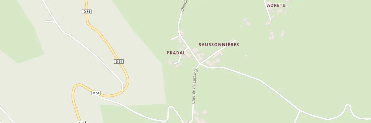 Plan du 738 Che de Saussonnières à Berlats