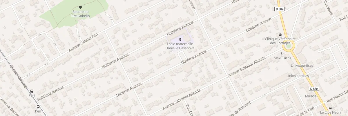 Plan du 51 Dixième Avenue à Tremblay-en-France
