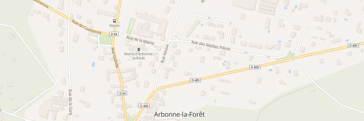 Plan du 88 Rue Neuve à Arbonne-la-Forêt