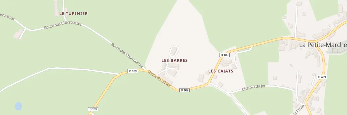 Plan du 6 Rte du Gibier à La Petite-Marche