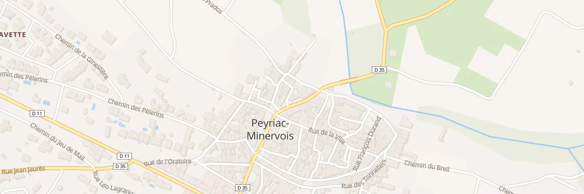 Plan du 14 Le Village à Peyriac-Minervois