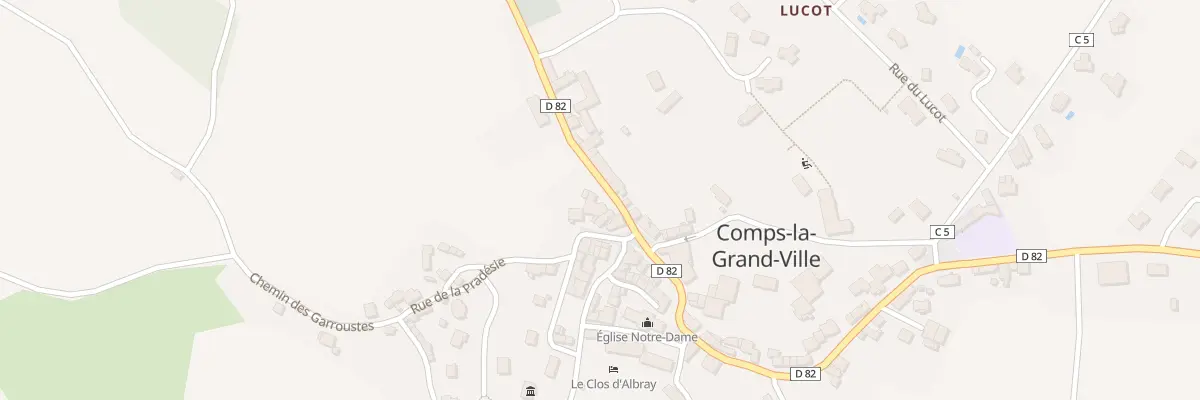 Plan du 8 Rte de Bonnecombe à Comps-la-Grand-Ville