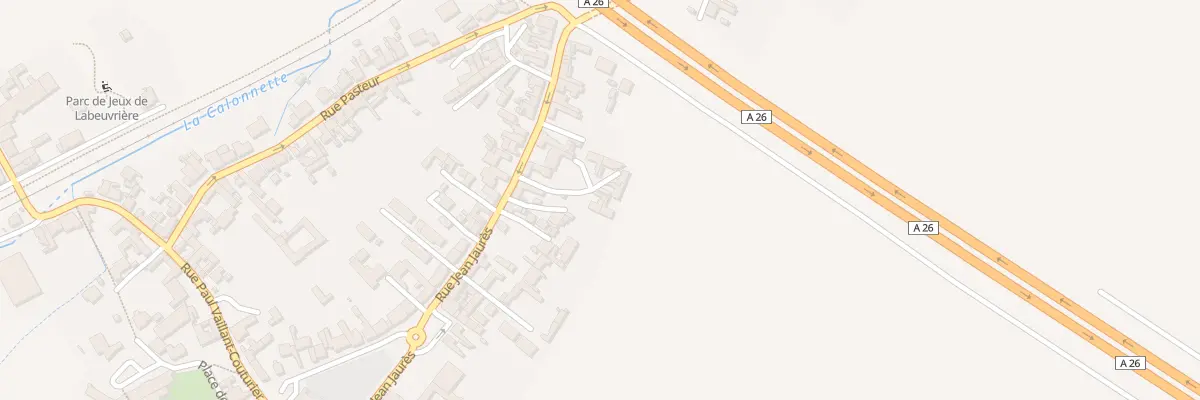 Plan du 254 Rue Jean Jaurès à Labeuvrière