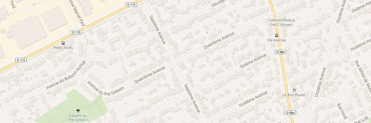 Plan du 48 Septième Avenue à Tremblay-en-France