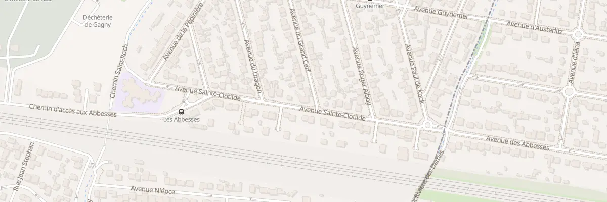 Plan du 29 Av Sainte Clotilde à Gagny