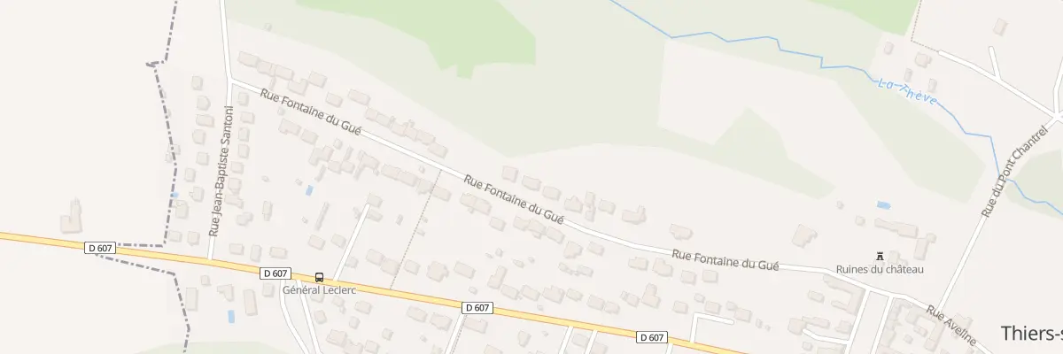 Plan du 16 Rue Fontaine du Gue à Thiers-sur-Thève