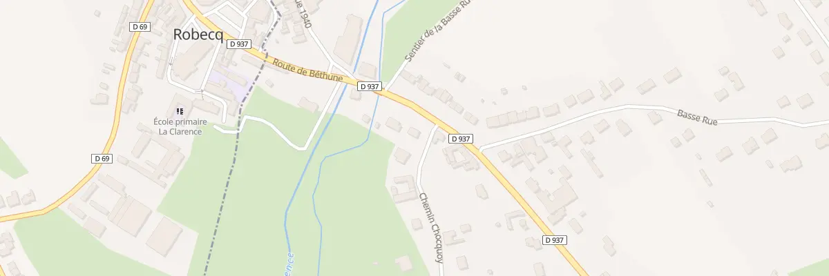 Plan du 184 Rte de Béthune à Mont-Bernanchon