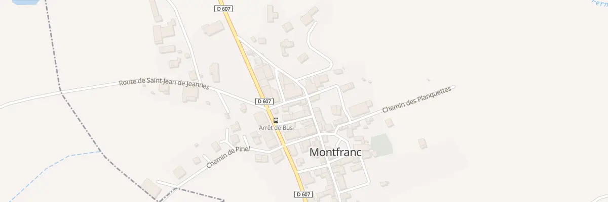 Plan du 5046 Montfranc à Montfranc