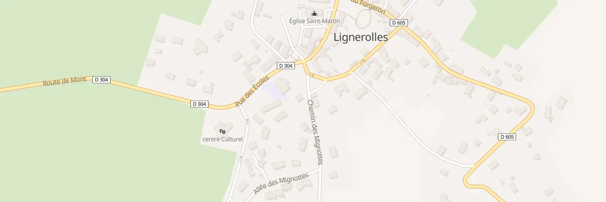 Plan du 6 Pl des Droits de l’Homme à Lignerolles