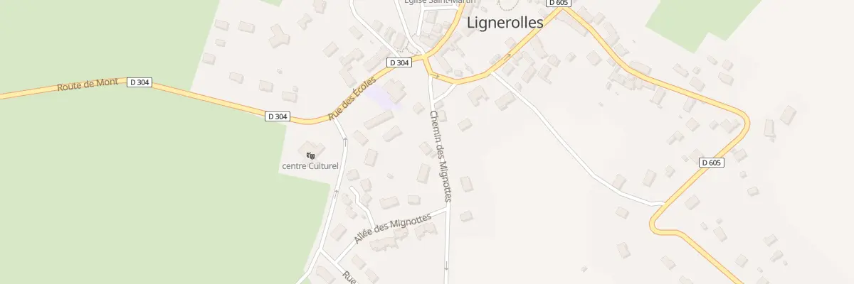 Plan du 2 Che des Mignottes à Lignerolles