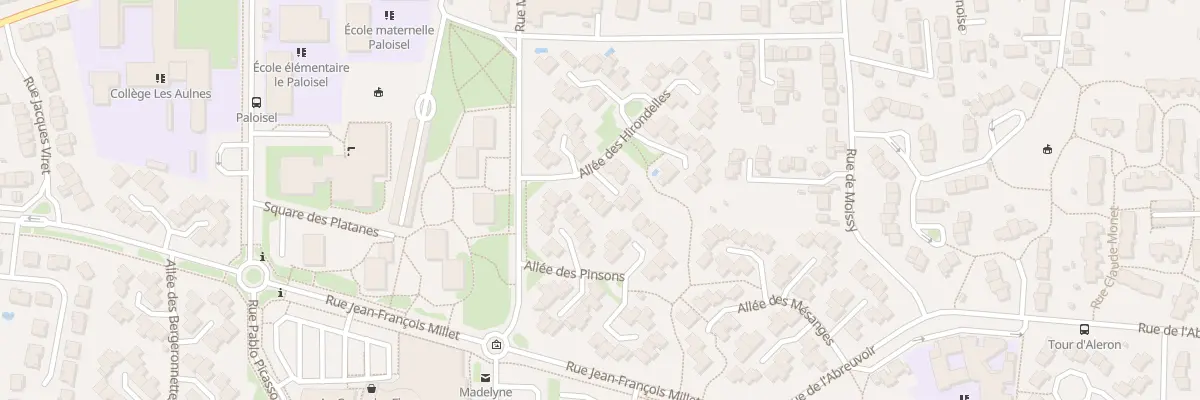 Plan du 4 All des Hirondelles à Combs-la-Ville