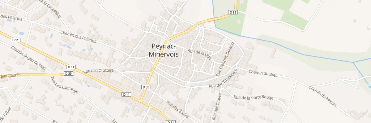 Plan du 7 Rue Emile Pouytes à Peyriac-Minervois